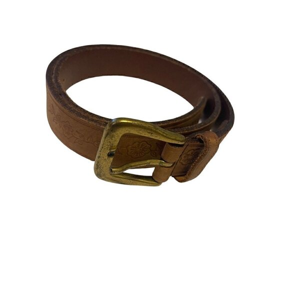 Northern Reflections Brown Genuine Italian Leather Belt Size M - Picture 9 of 11